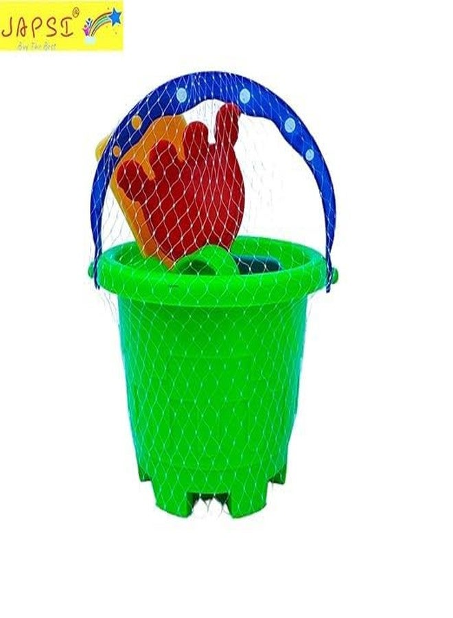 JAPSI Beach Sand Toys Castle Play Set with Fish, Crab Moulds for Kids & Toddlers, Useful for Gardening & Outdoor Tool Kit - Image 2